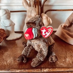Cheeks the baboon Ty beanie babies